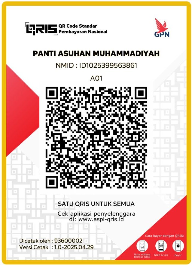 QRIS Panti Asuhan Muhammadiyah Medokan Ayu